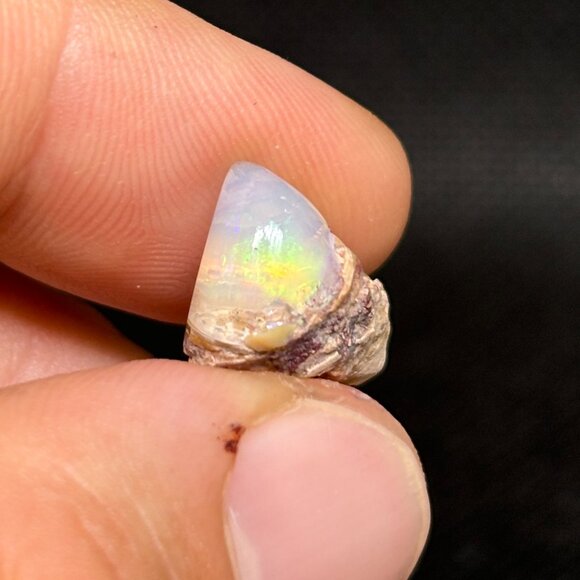 Polished Rolling Colored Lighthouse Ethiopian Jelly Opal Collectible Specimen - Picture 5 of 10